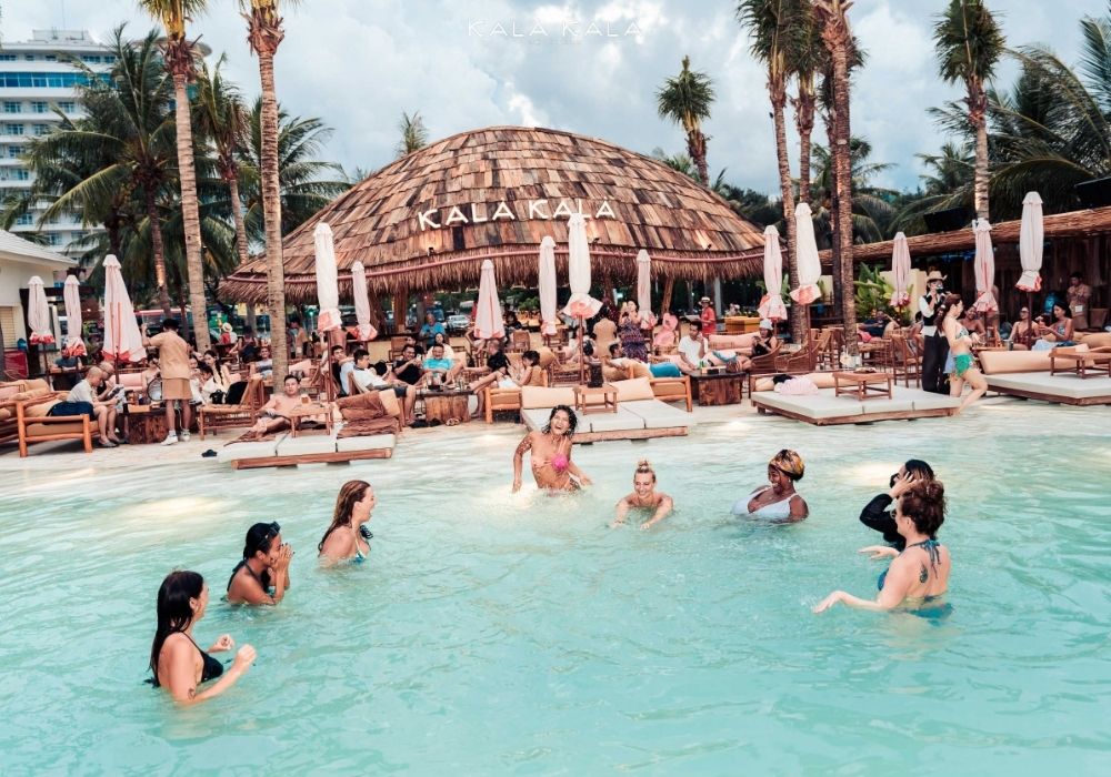 Group booking options at a beach club